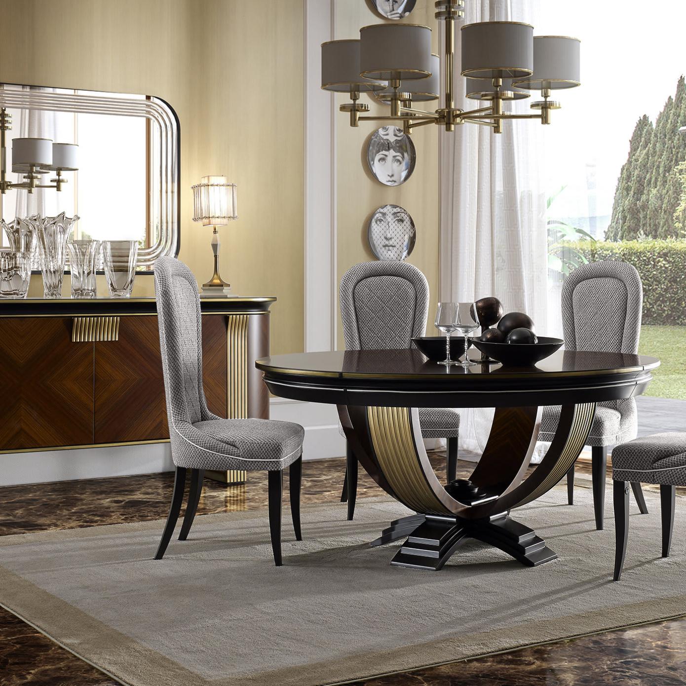 Round Dining Table | Configuration: With Lazy Susan Round Dining Table | Configuration: With Lazy Susan