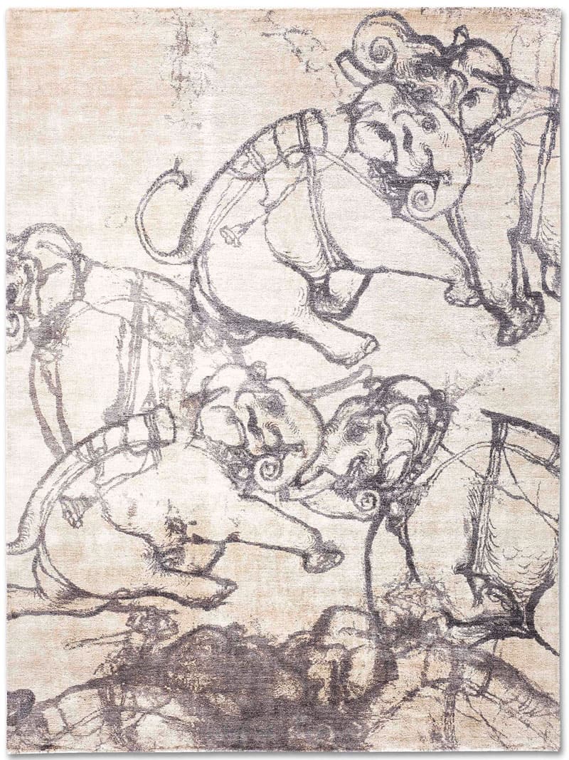 Elephants Rug | Size: 122 × 183 cm