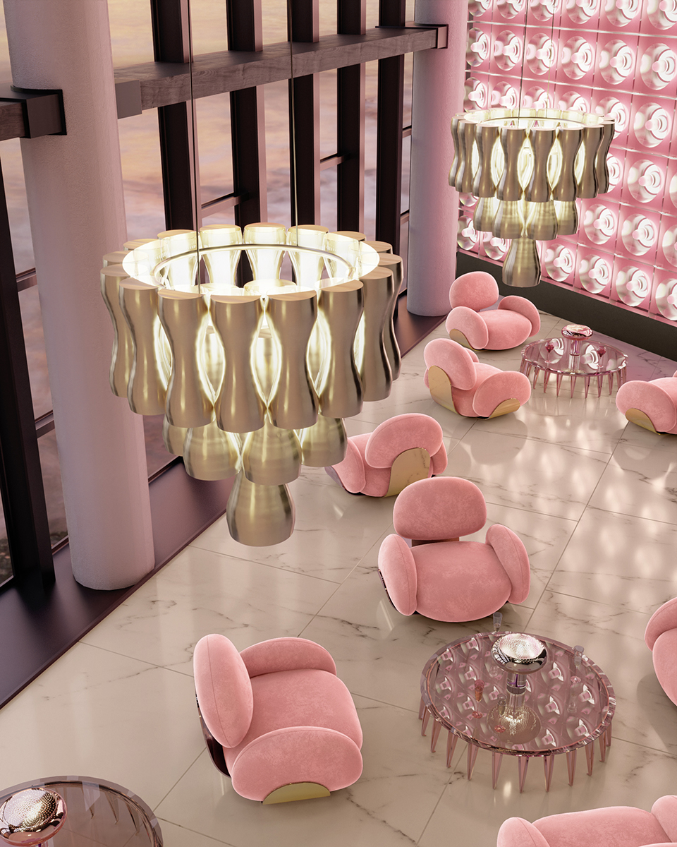 Crown Chandelier Suspension Lamp - 1