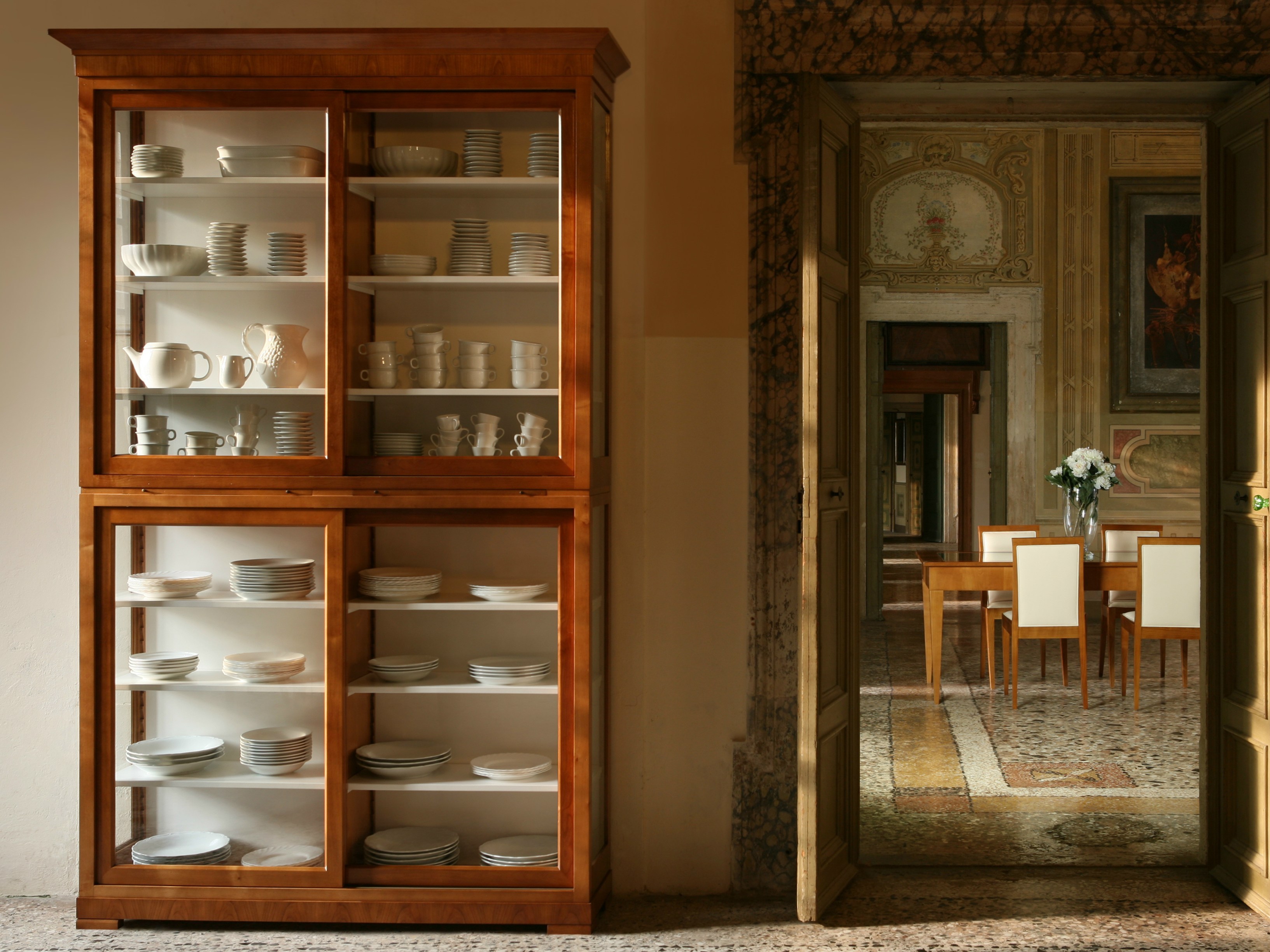 Biedermeier Handcrafted Bookcase