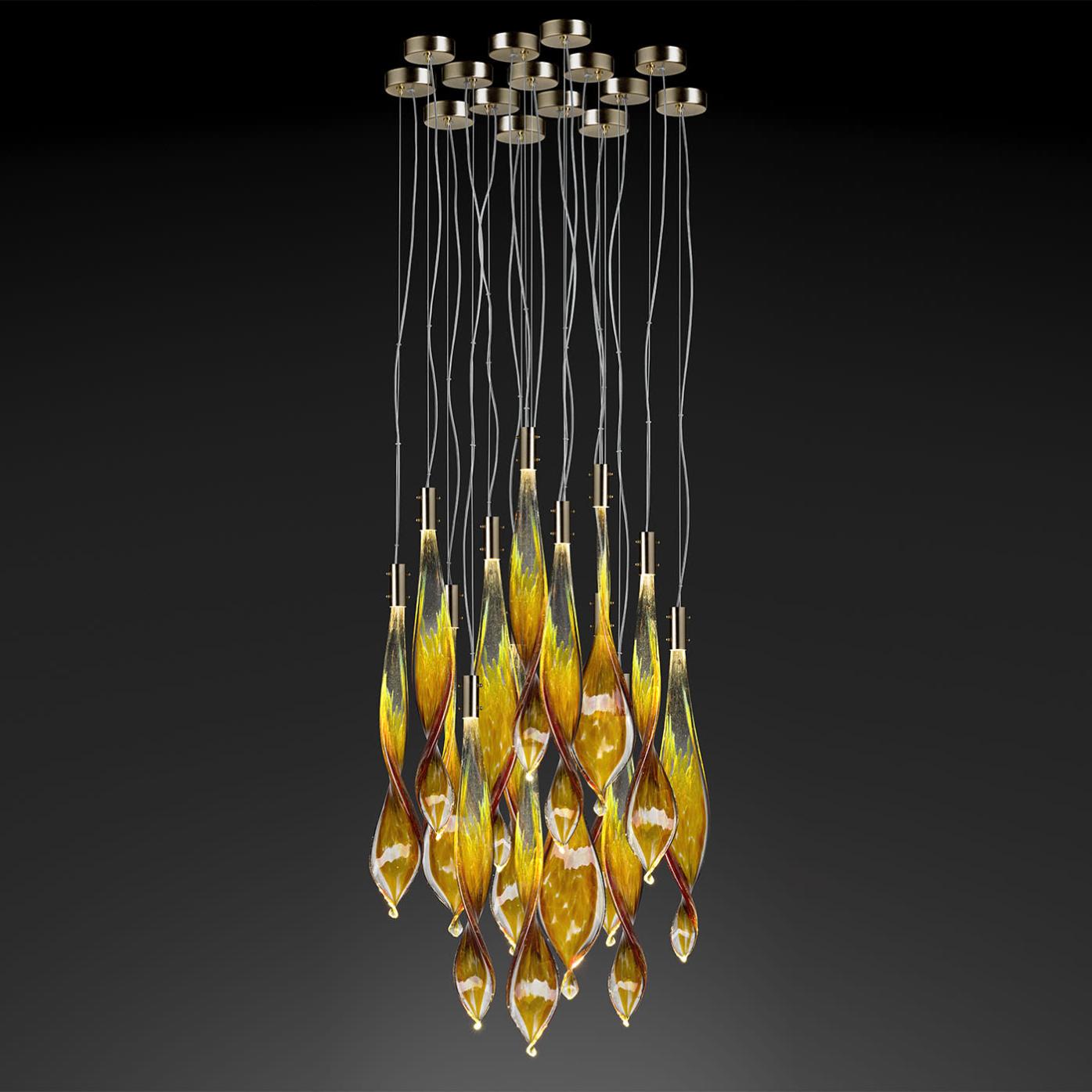 Venetian Leaves 14-Light Pendant