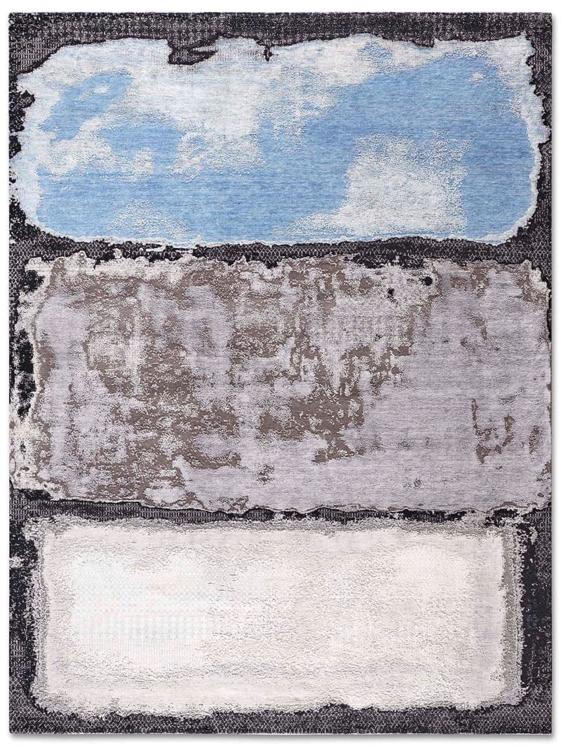Light Blue Silver Rug | Size: 170 × 240 cm
