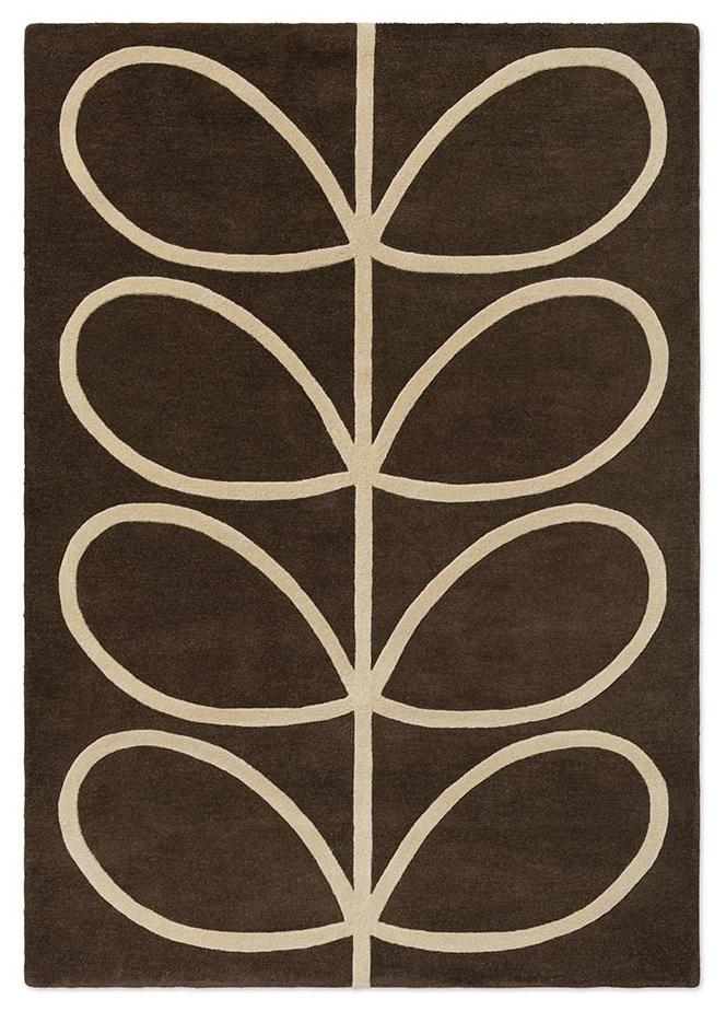 Giant Linear Stem Walnut Premium Rug