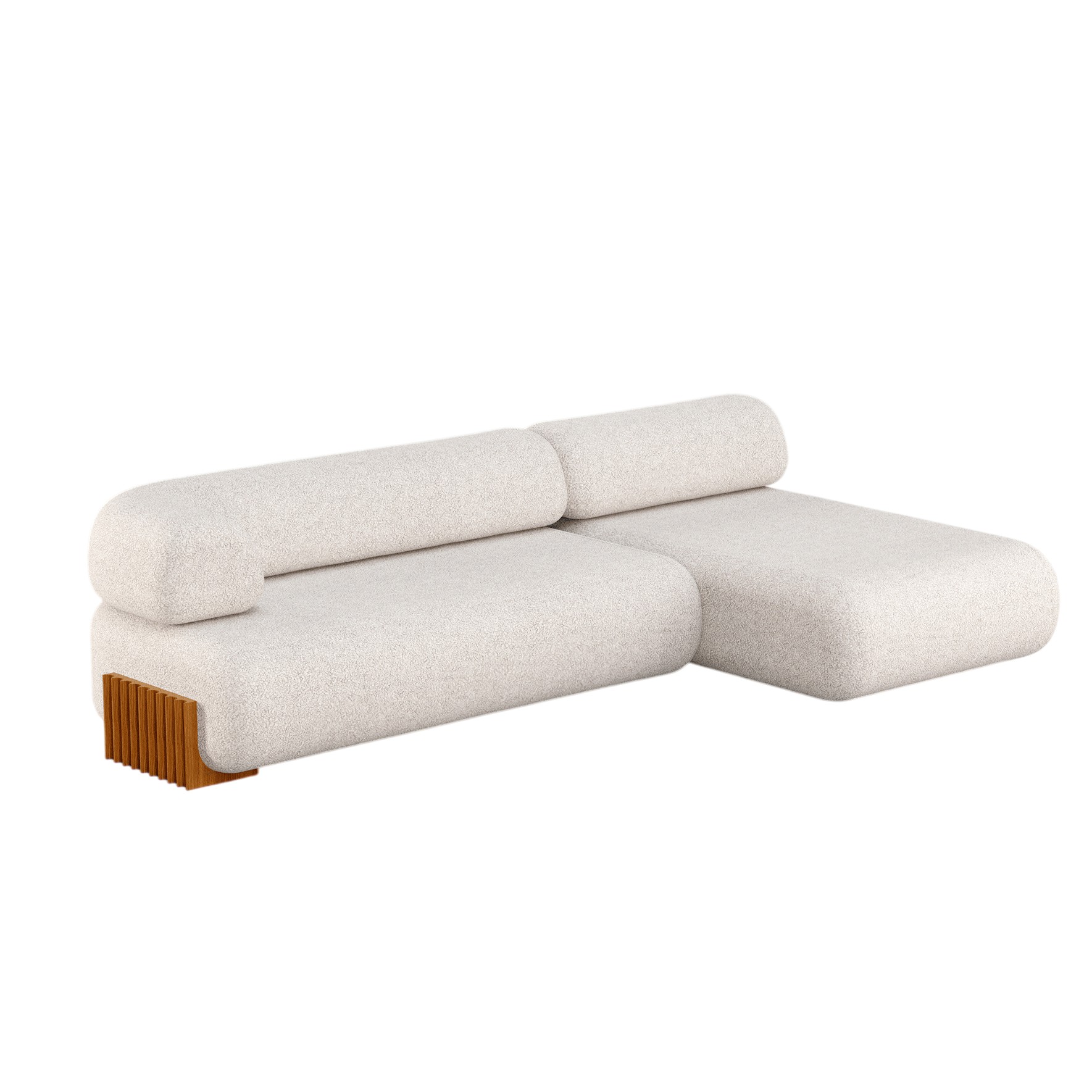 Carmel Wood Modular Crafted Sofa