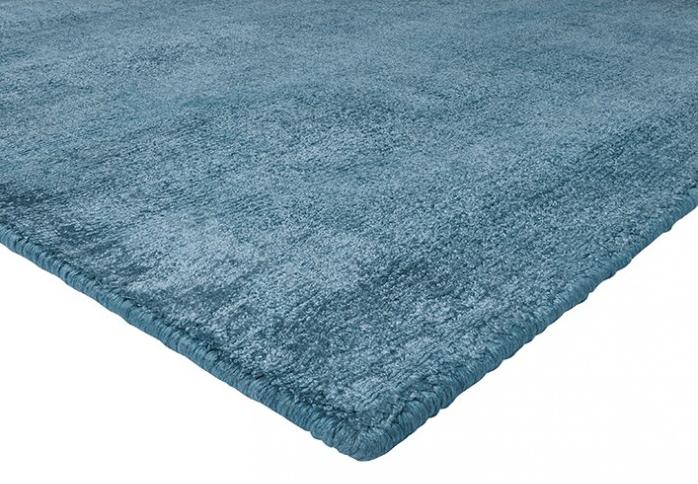 Shiny Blue Handloom Rug | Size: 160 × 230 cm