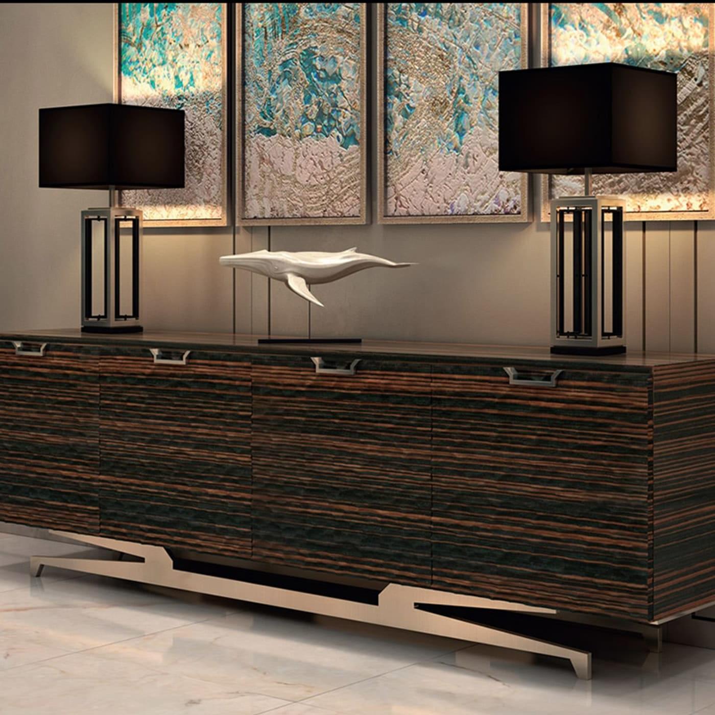 Wall Street Italian Sideboard | Finishing: Glossy Veneer | Dimensions: W 250 × D 53 × H 78 cm