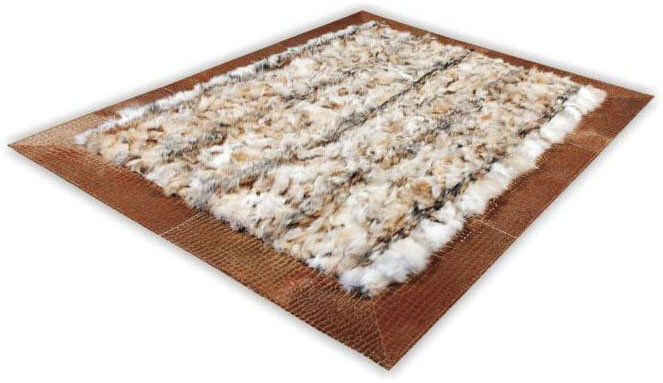 Coyote Croco Fur Rug | Size: 300 × 400 cm