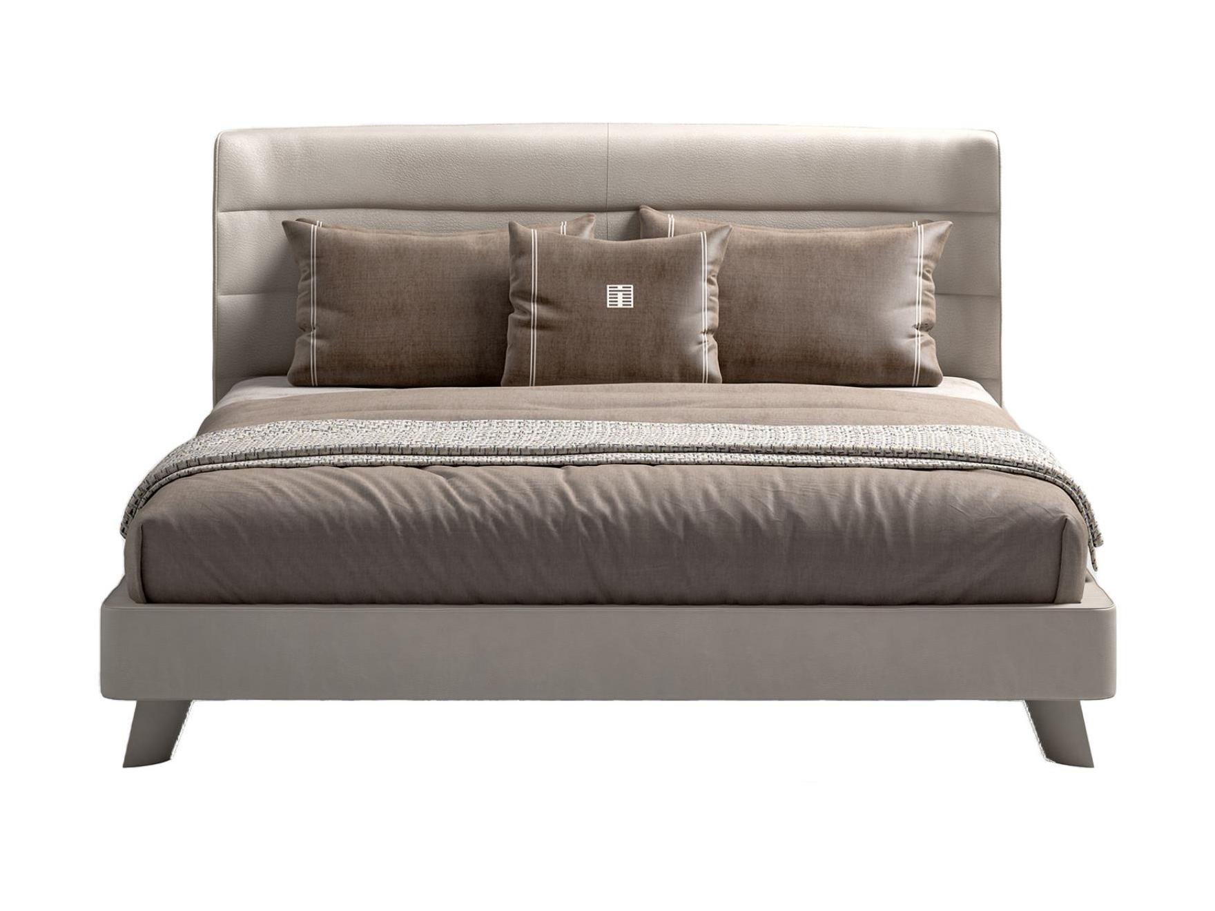 Leather Headboard Bed