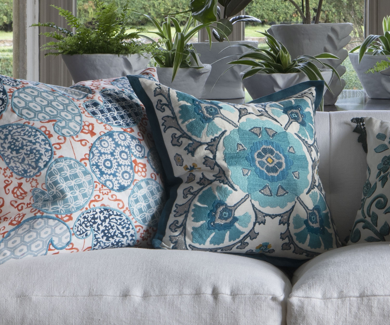 Alexi Peacock Cushion