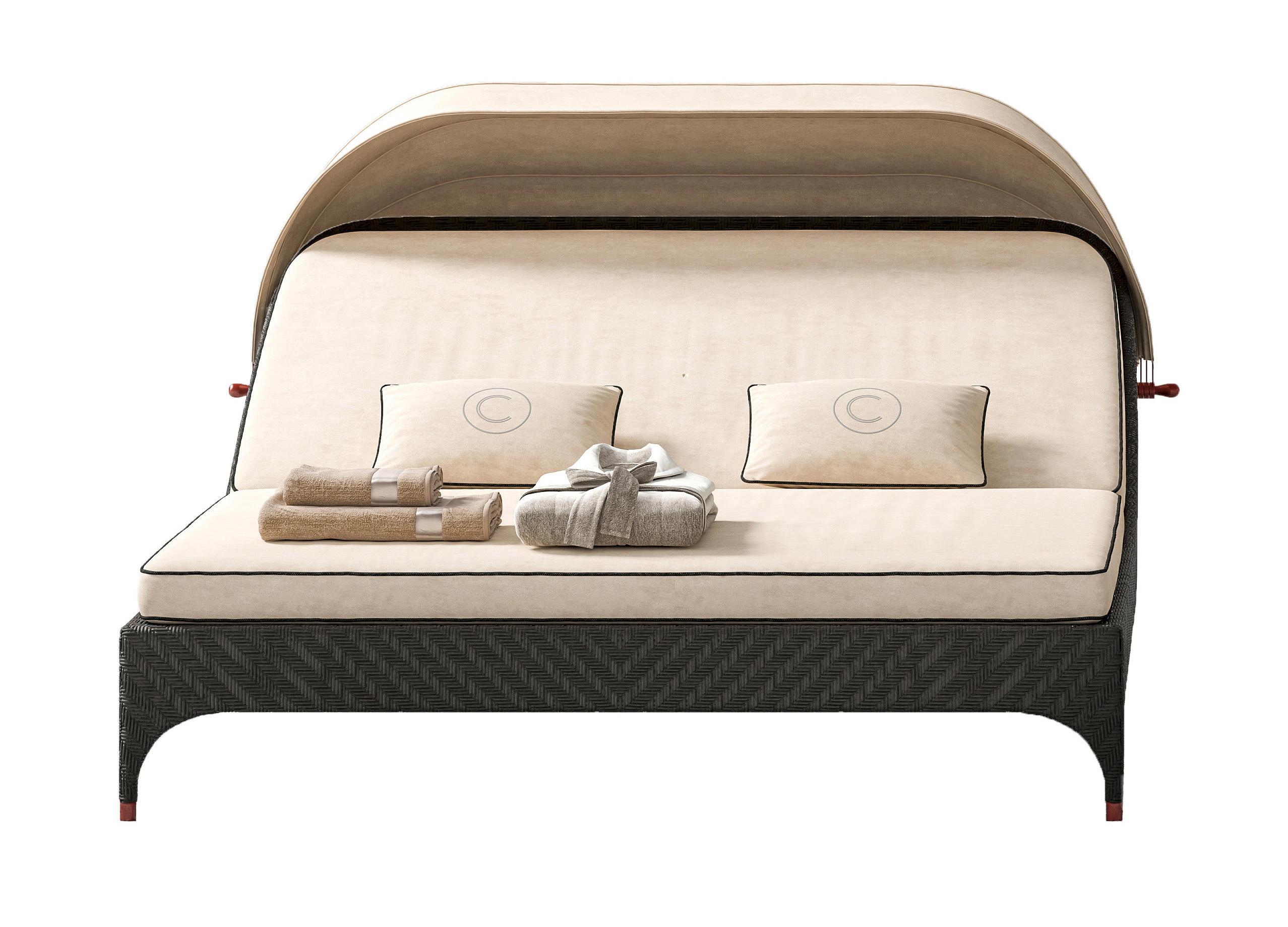 Two-Seater Daybed with Sun Shade