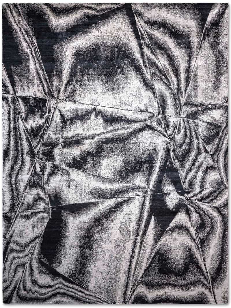 True Black & White Rug