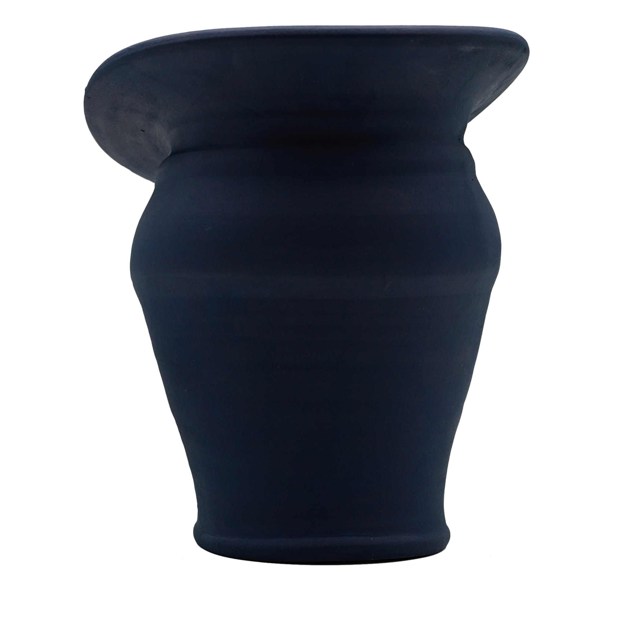 Blue Sculptured Vase