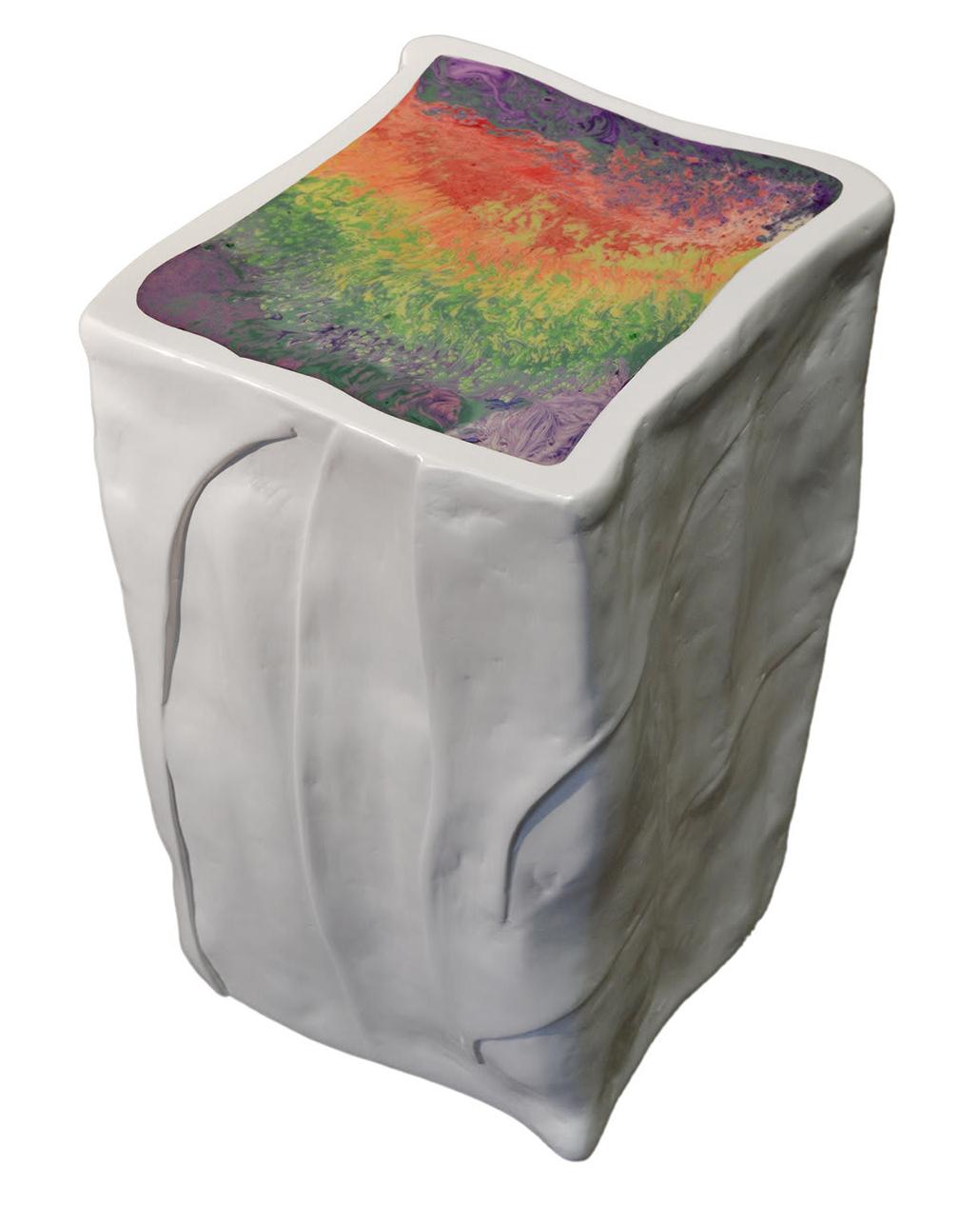 Glacial Crafted Side Table