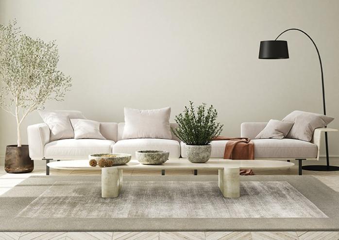 Border Vetiver Rug
