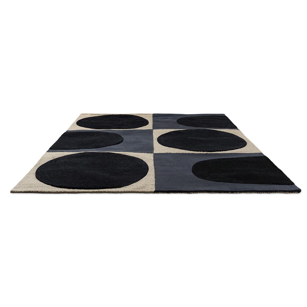 Spot Square Blue Navy Rug