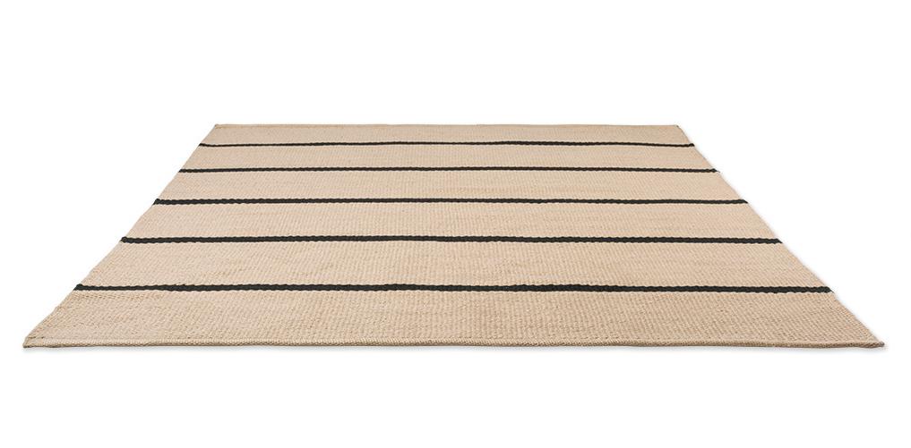 Deck Charcoal Black Outdoor Rug | Size: 140 × 200 cm