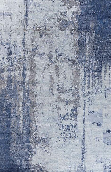 Abstract Blue Rug
