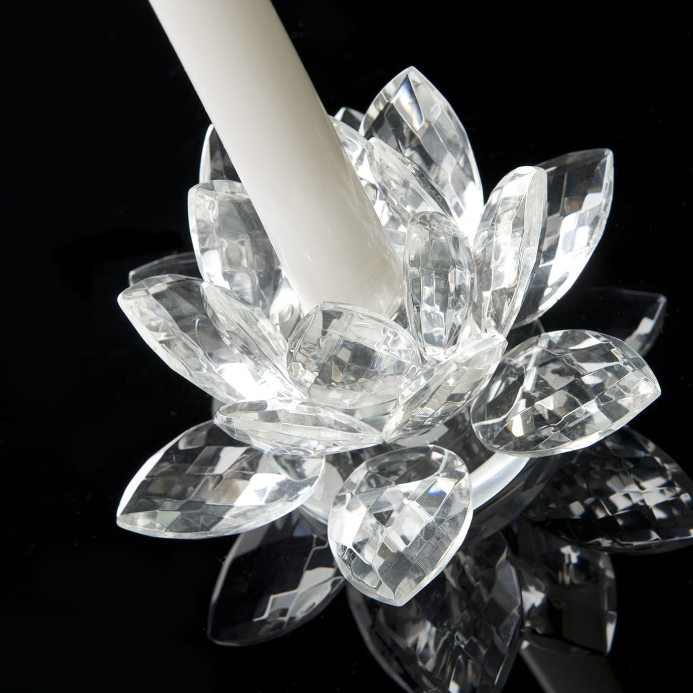 Lotus Crystal Handcrafted Candle Holder
