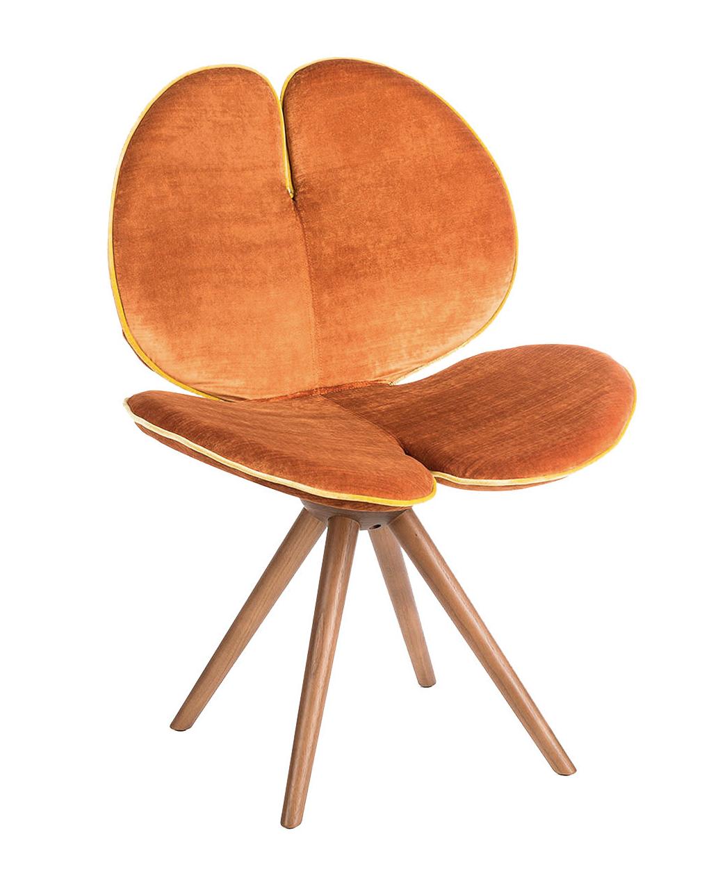 Pansè Orange Handcrafted Chair