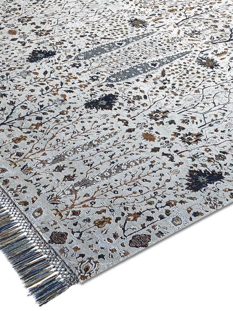 Pine Garden Silver Rug