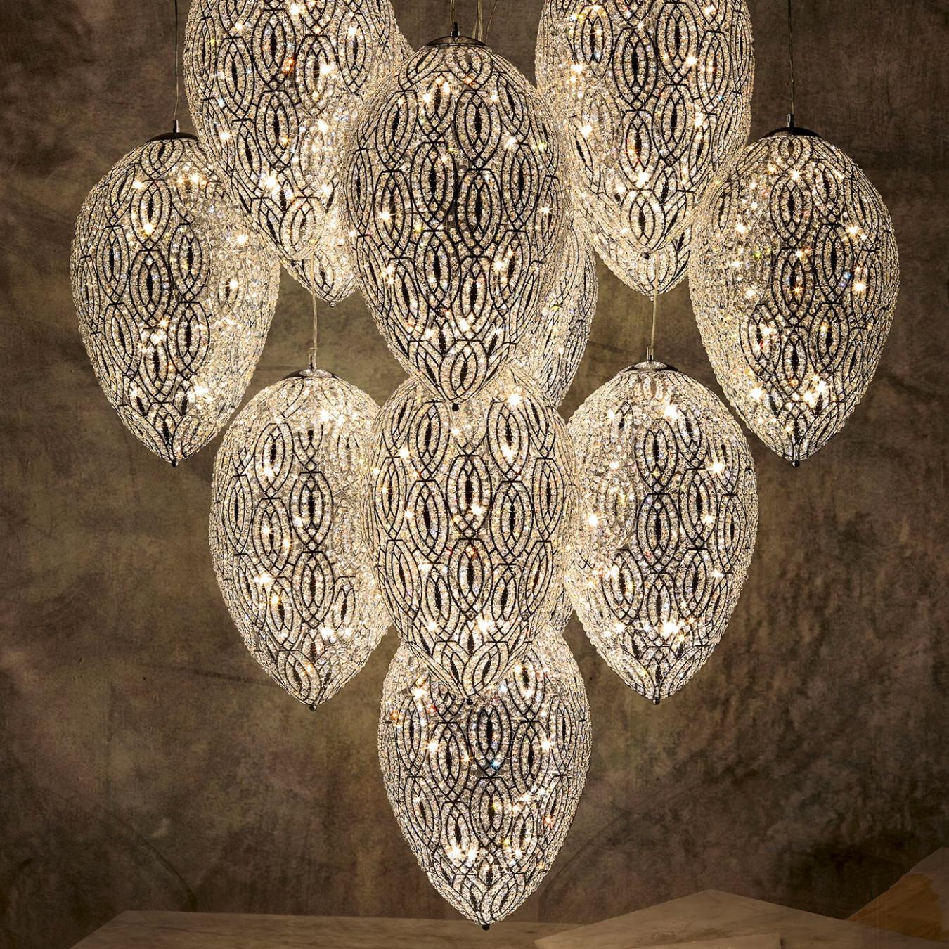 Arabesque Eggs Artisan Chandelier