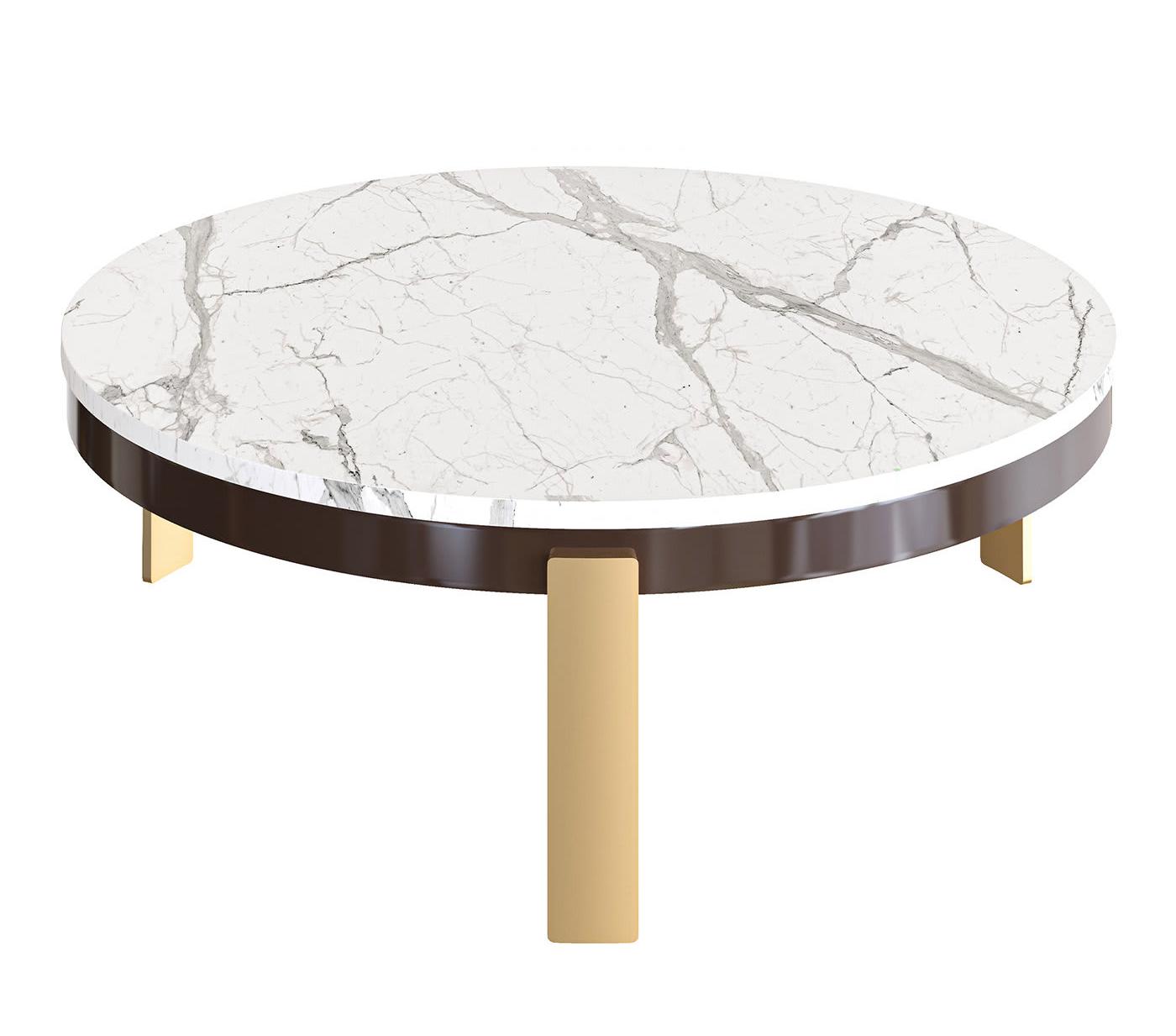 Zeus White Marble Coffee Table