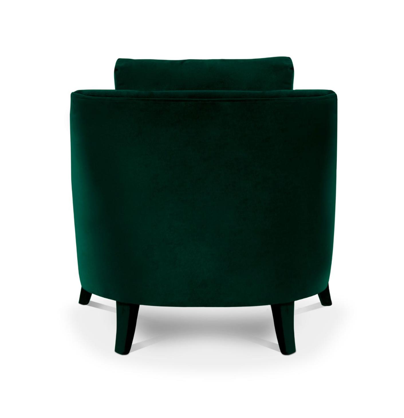 Plush Velvet Armchair