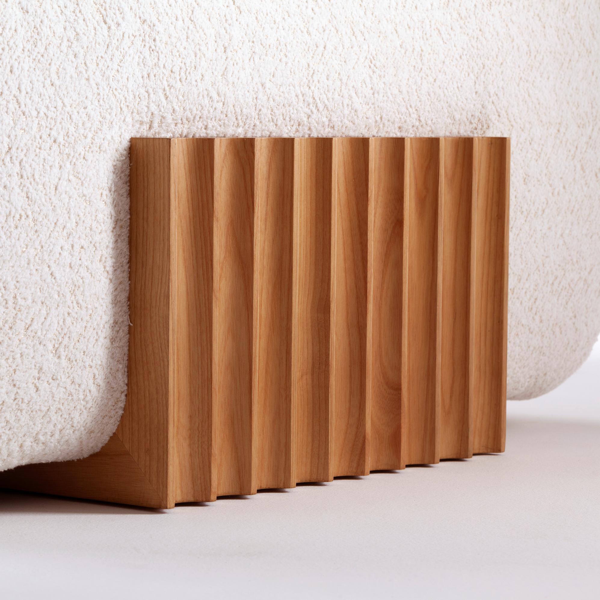 Carmel Wood Modular Crafted Sofa