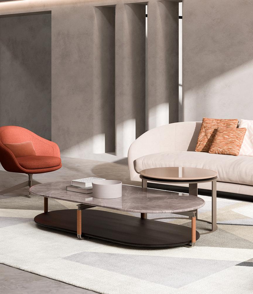 طاولة قهوة رخام «يورك» | الأبعاد: W 164 cm طاولة قهوة رخام «يورك» | الأبعاد: W 164 cm