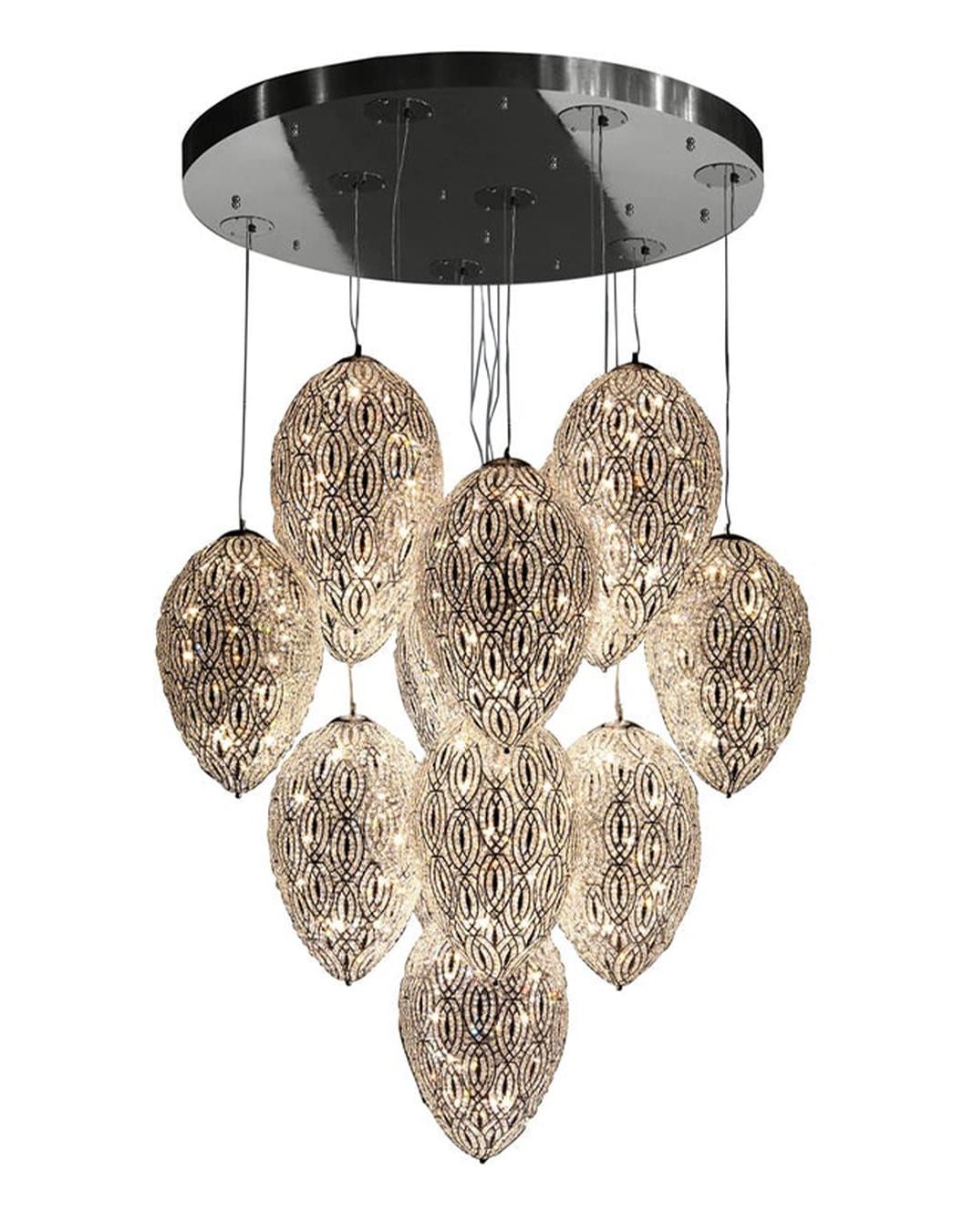 Arabesque Eggs Artisan Chandelier