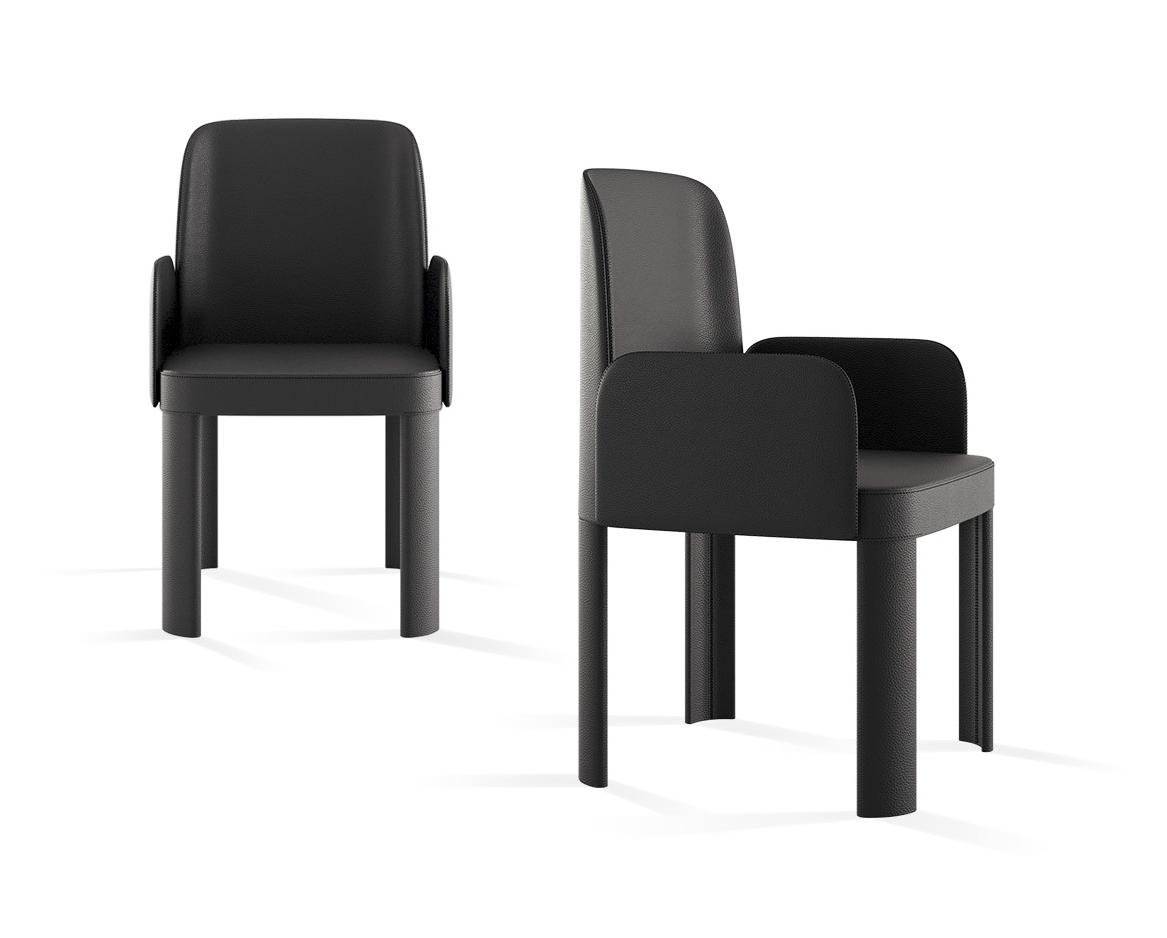 Gelsomina Modern Black Chair