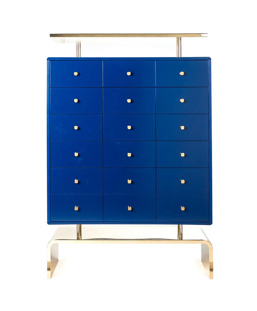 Royal Blue Italian Cabinet