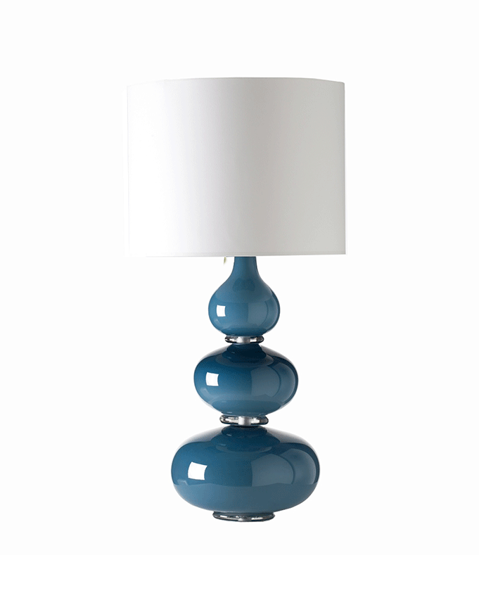 Aragoa Steel Blue Table Lamp