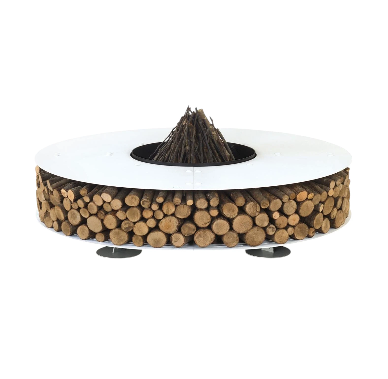 Steel White Masterpiece Fire Pit