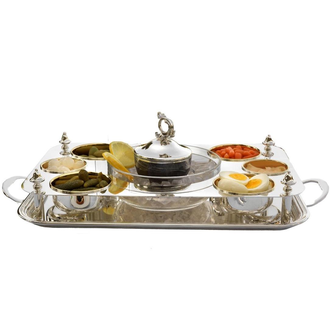 Silver-Plated Caviar Set
