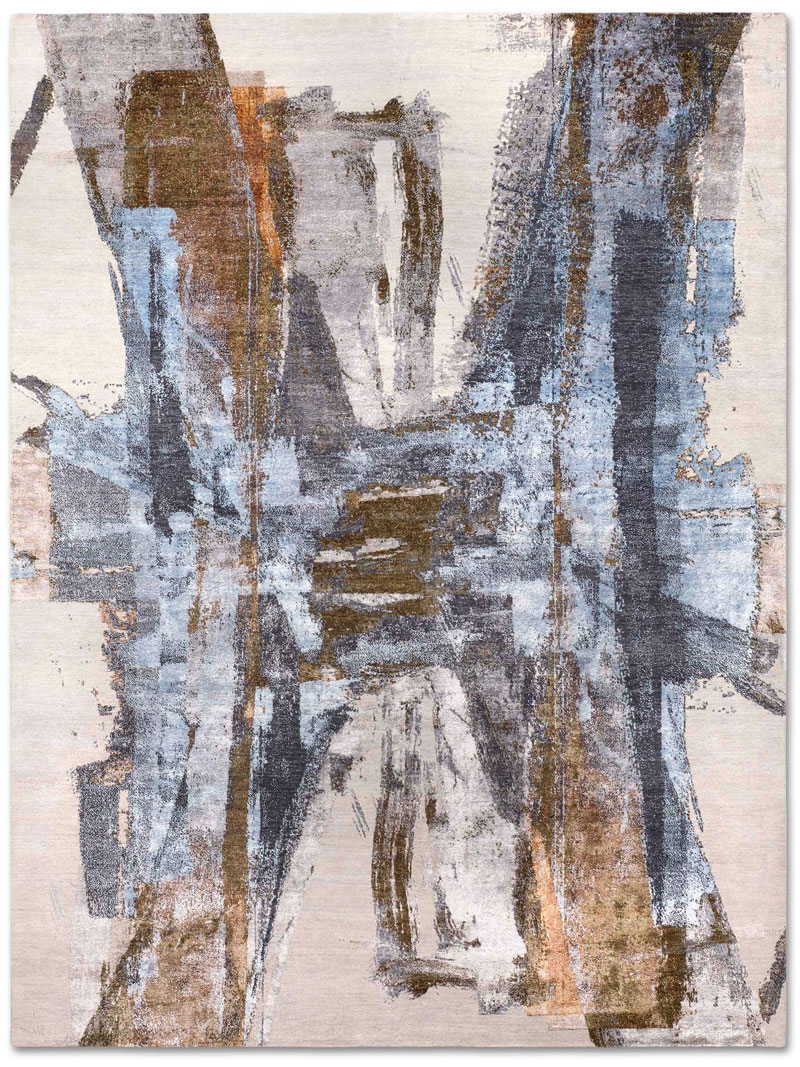 Blue Rust Rug