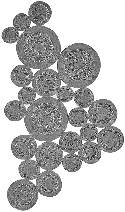 Rope Indoor/Outdoor Grey Rug | Size: 160 × 230 cm