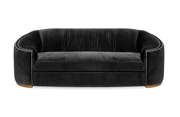 Premium Comfort Anthracite Curved Sofa