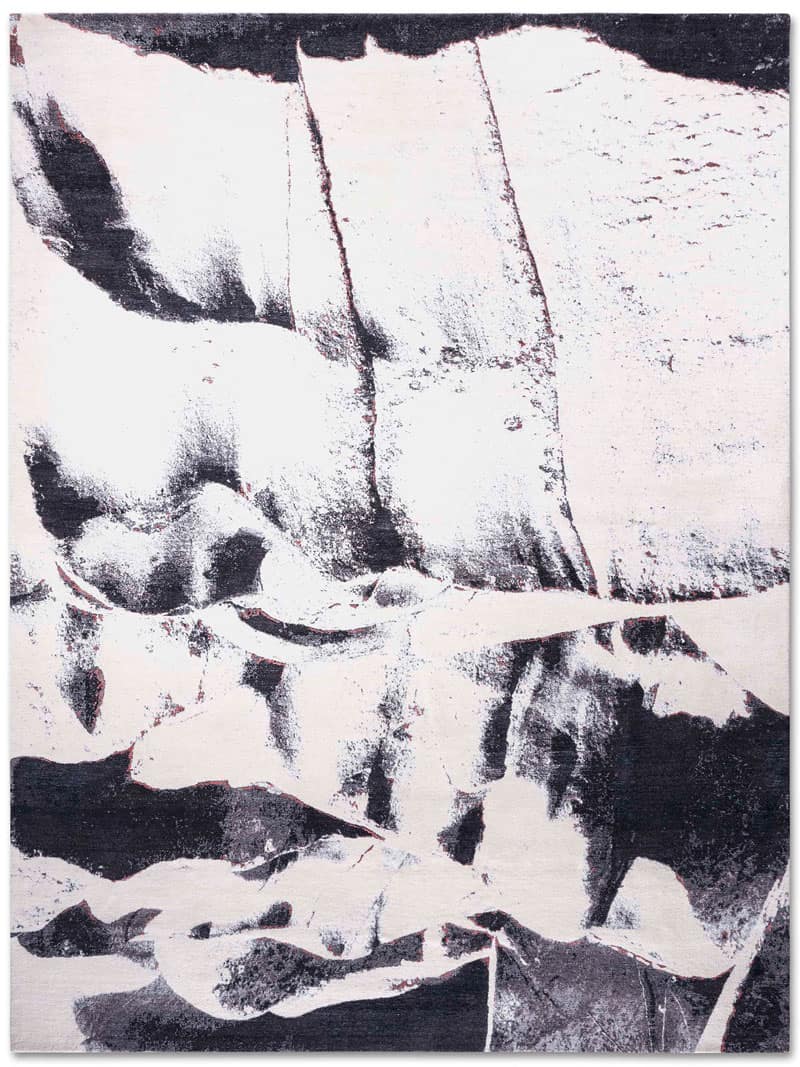 سجادة أسود وأبيض | المقاس: 140 × 210 cm