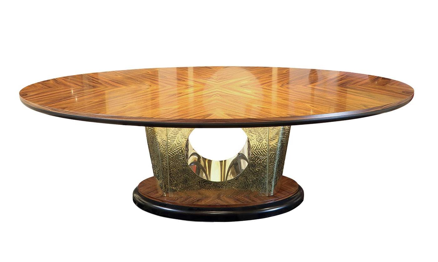 Oval Rosewood Dining Table Italian Design