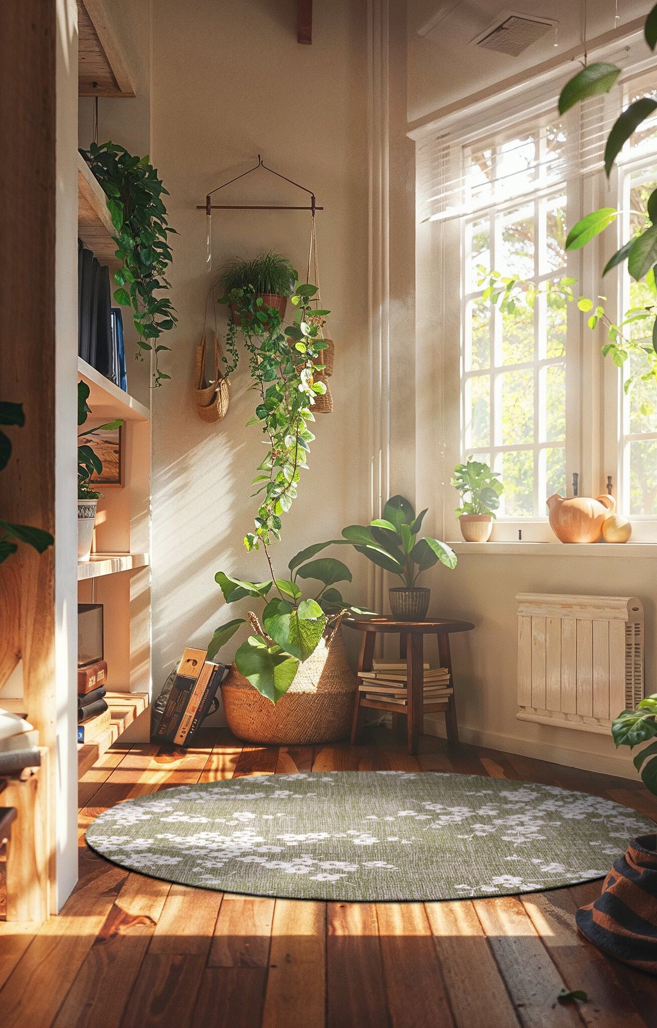 سجادة دائرية «ويت غاردن» | المقاس: Ø 140 cm