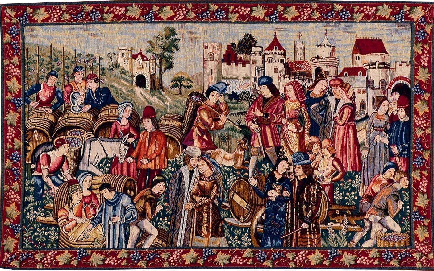 سجادة جدارية «سوق النبيذ» | المقاس: 50 × 85 cm