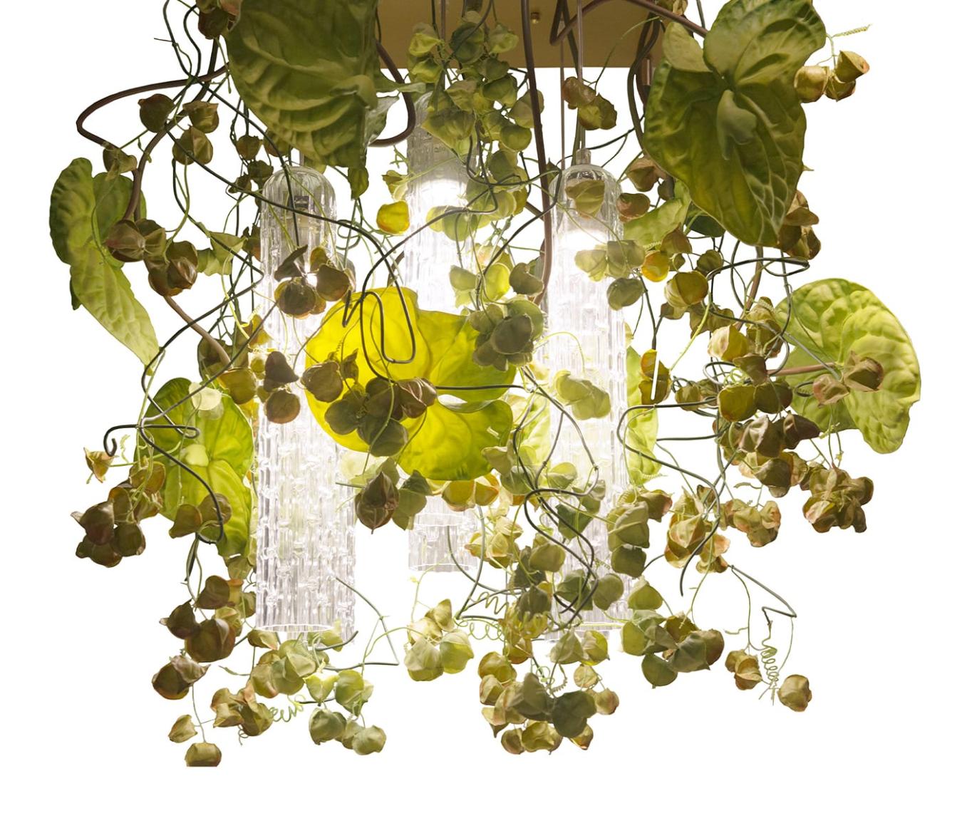 Physalis Anthurium Handcrafted Chandelier