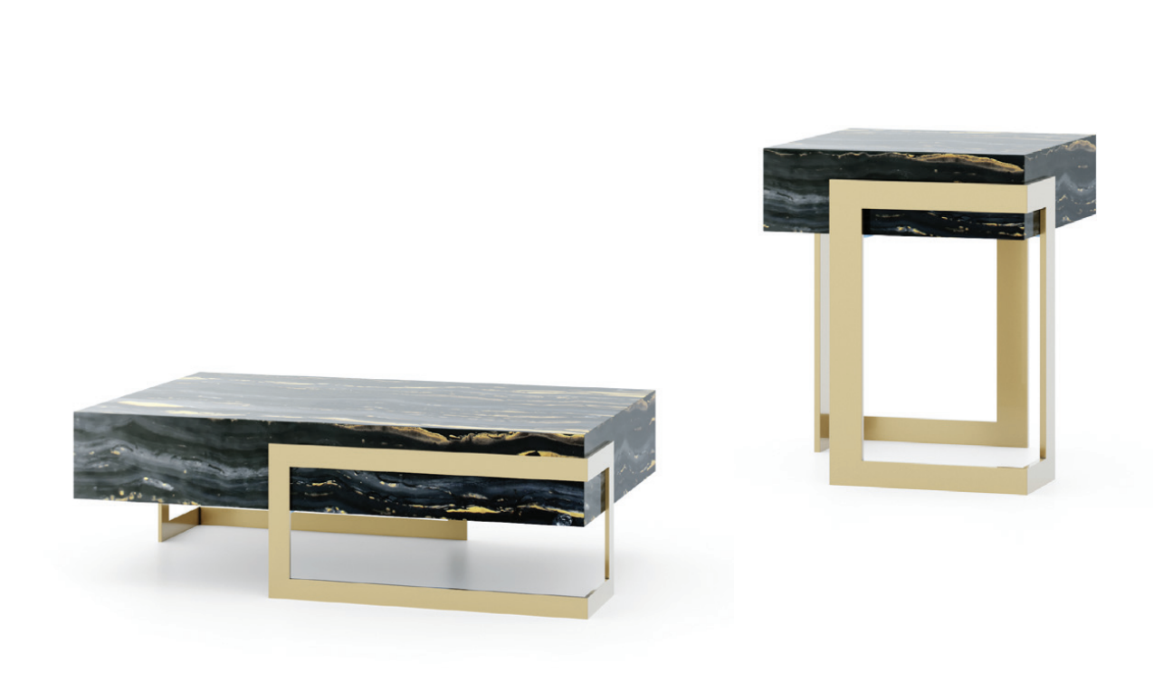 طاولة قهوة «هولبروك» | التكوين: Coffee Table 1