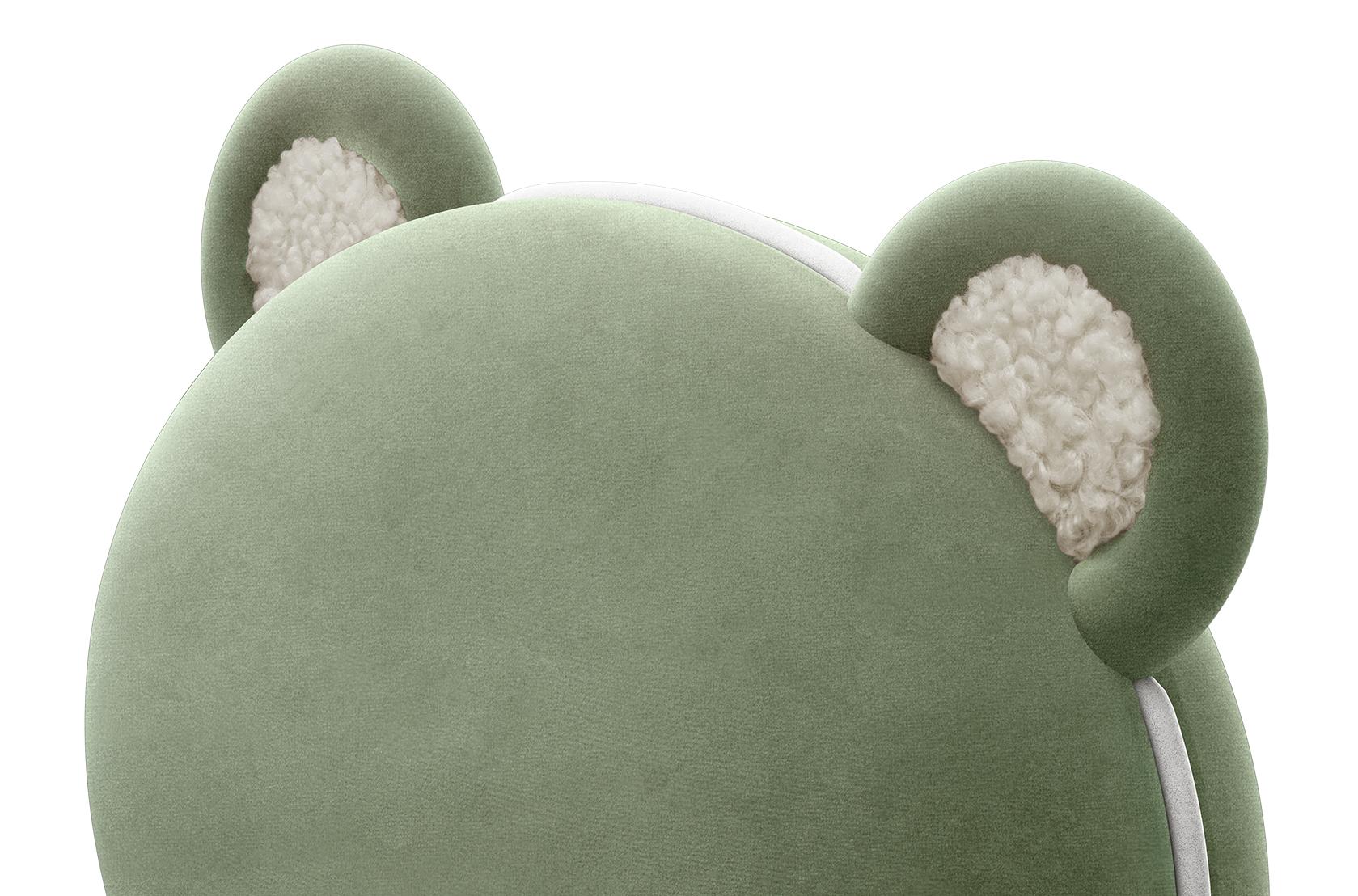 Fluffy Bear Kids Chair (Green)