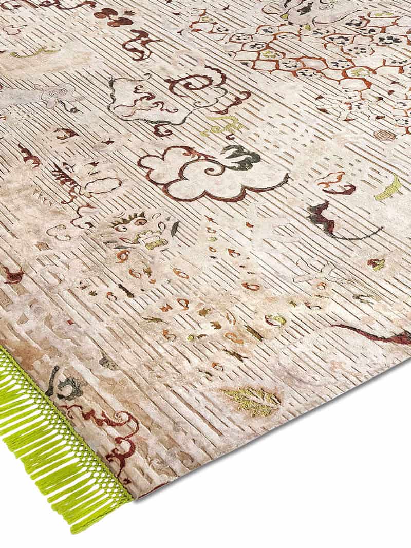 سجادة «دراجون» غرين/بيج | المقاس: 300 × 400 cm
