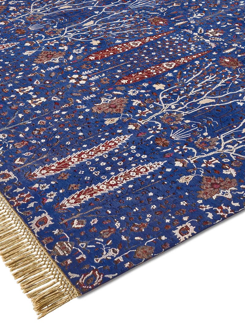 Pine Garden Blue Rug