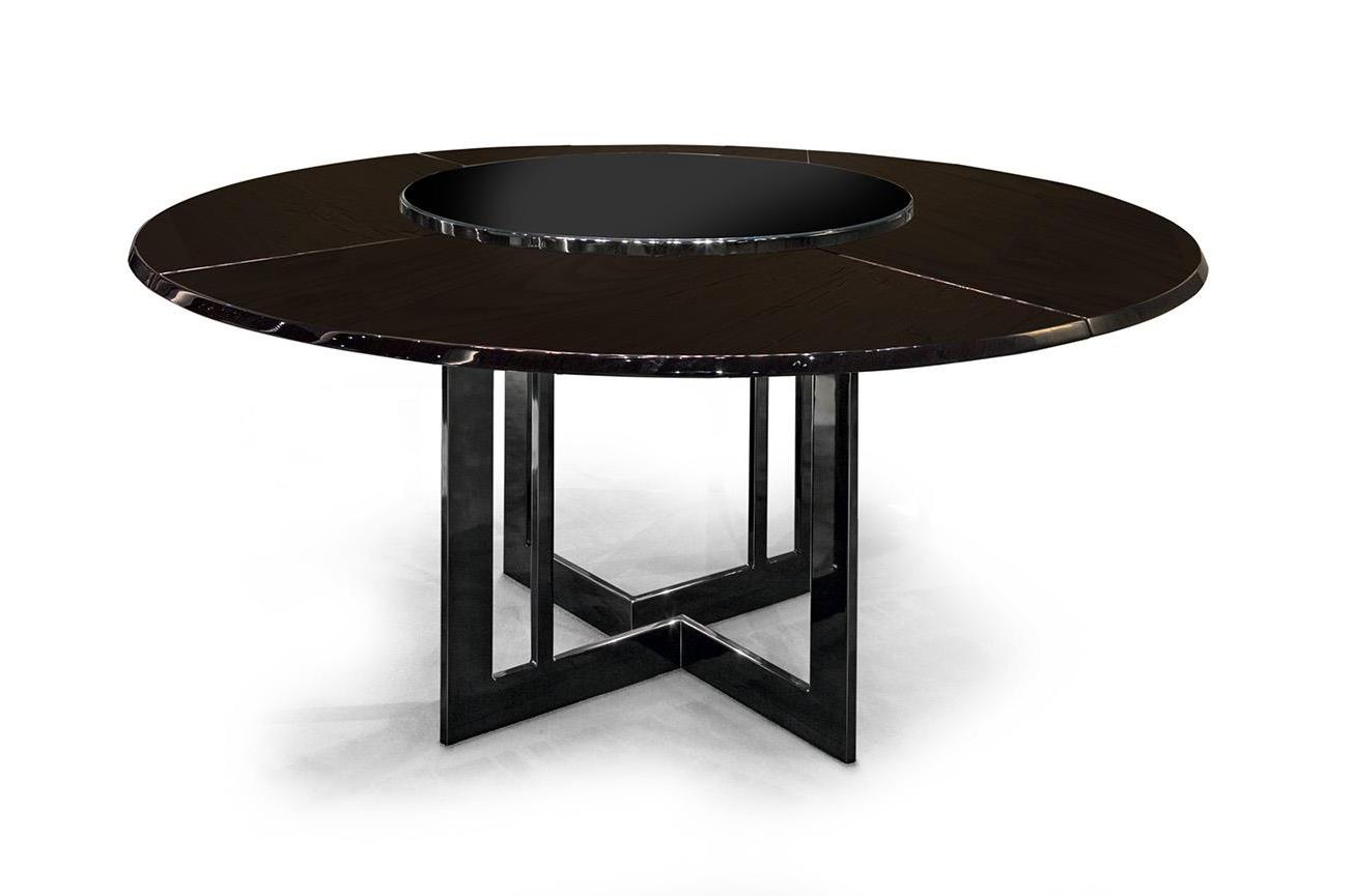 طاولة مستديرة مُصنَّعة بإتقان | التكوين: With Lazy Susan | الأبعاد: Ø 160 cm