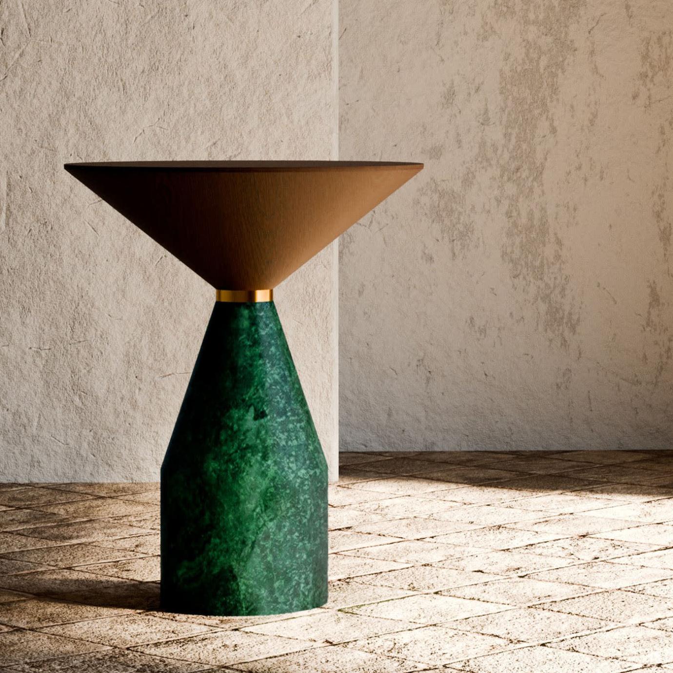 Cino Green Marble Side Table
