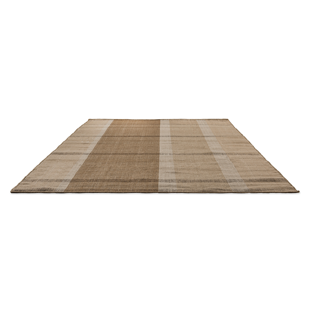 Zona Cashew Block Stripe Outdoor Rug | Size: 200 × 280 cm